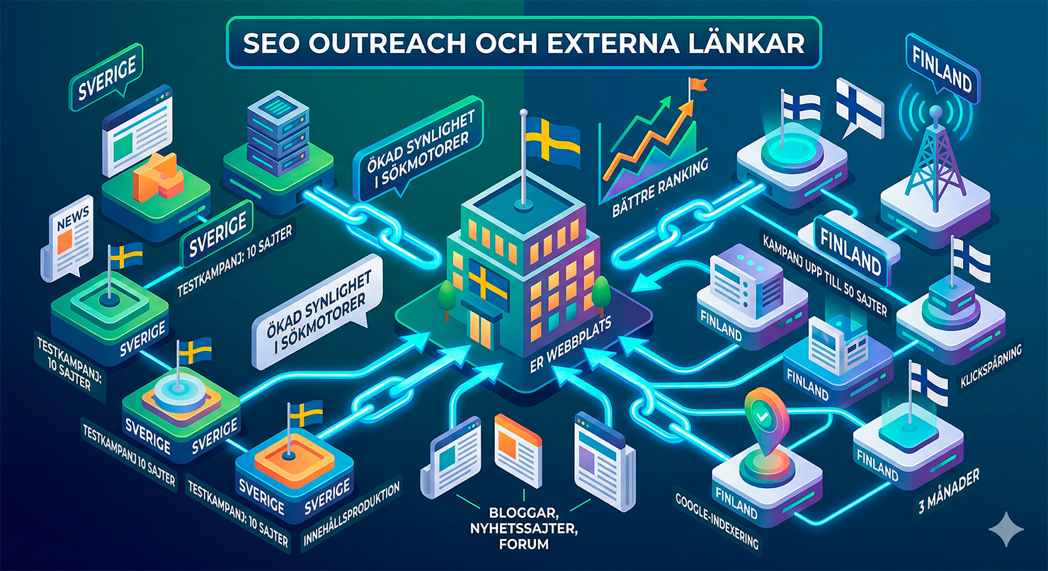 SEO outreach och externa länkar – beställ av oss